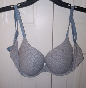 Blue Victoria's Secret Push Up Bra 32DD